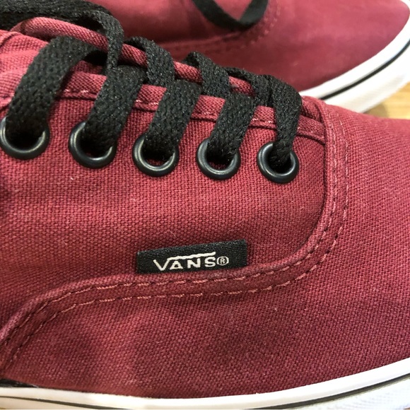 Ladies size 7 maroon black vans - Picture 2 of 7